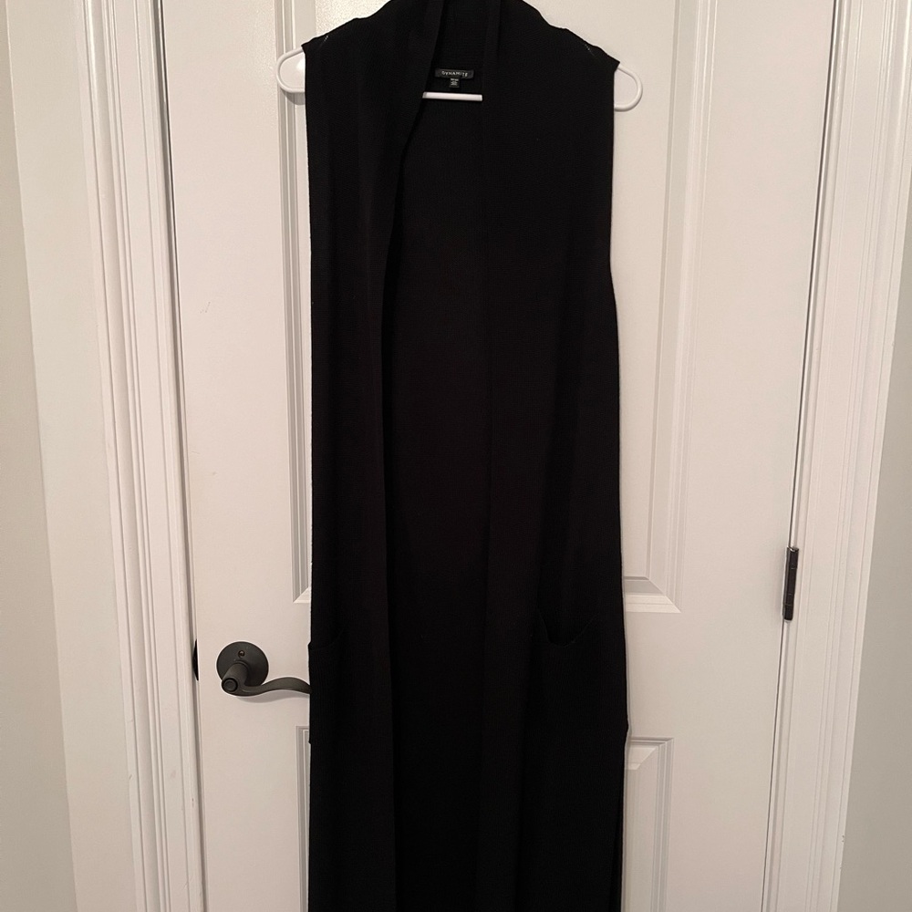 Dynamite Black Textured Vest